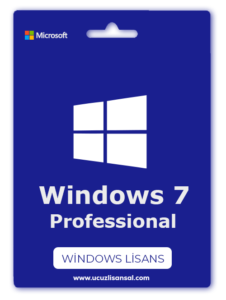 Windows 7 Professional Lisans Anahtarı